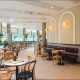Large Brisbane hospitality venue with painted interior, seating areas, feature walls and lighting